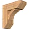 Ekena Millwork Thorton Slat Smooth Bracket w/ Offset Brace, Western Red Cedar, 7 1/2"W x 20"D x 20"H BKT0806X20X20THR06SWR - alternate 1